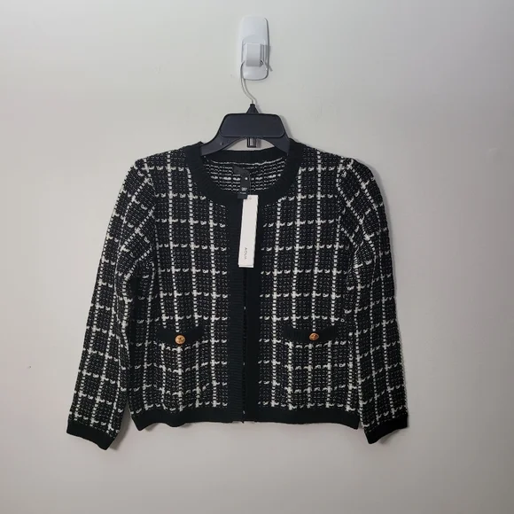 Sold- Aqua Tweed Cardigan - 100% Exclusive - Picture 2 of 10